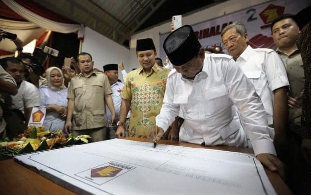 Ilustrasi Probowo saat peresmian (Photo: google)